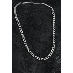 BFS 316L Çelik Kalın Klasik Zincir Model Gümüş Renk Erkek Kolye