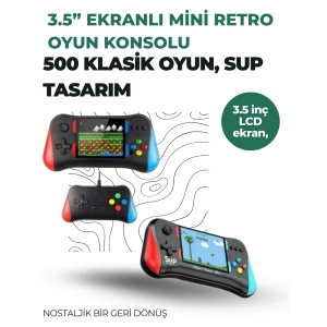 BFS 3.5 İnç Ekranlı Klasik Oyun Konsolu – 500 Dahili Oyun