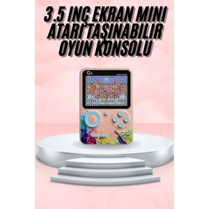 BFS 3.5 İnç Klasik Retro LCD Ekran 500 Oyunlu Oyun Konsolu Taşınabilir
