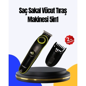 BFS 5 Başlıklı Çok Fonksiyonlu Saç Kesme ve Sakal Düzeltme Makinesi Erkek Bakım Aleti
