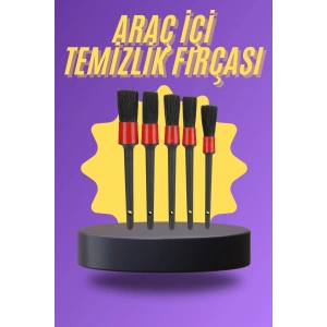 BFS 5 Parça Araç İçi Temizlik Fırçası Araç İçi-Dışı Temizleme Fırça Seti