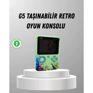 BFS 500 Oyunlu G5 Retro Mini Oyun Konsolu 3 İnç Ekran ve AV TV Desteği