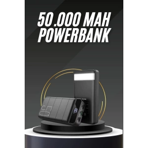 BFS 50.000 Mah Led Dijital Göstergeli USB Çıkışı Powerbank