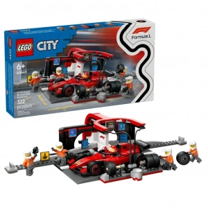 BFS 60443   City Ferrari F1 Pit Stop ve Pit Ekibi 322 parça +6 yaş