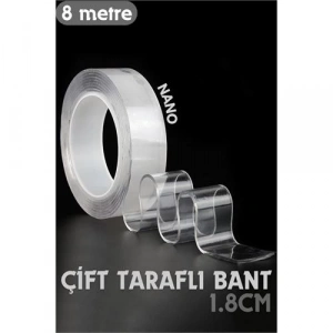 BFS  8 Metre Çift Taraflı Yapıştırıcı Bant Çivisiz Montaj