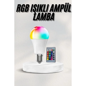 BFS Akıllı RGB Led Ampul Led Uzaktan Kumandalı Renk Değiştiren Ampul