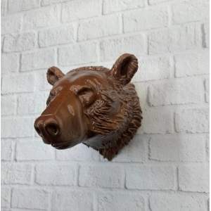 BFS Ayı Başı Duvar Dekoru Modern Asılabilir Heykel 25x19 cm