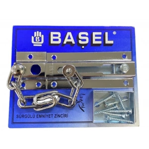 BFS Başel Sürgülü Kapı Emniyet Zinciri Krom