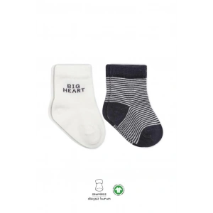 Mey İthalat®   2Li Big Heart Penye Soket Çorap 10117 Antrasit