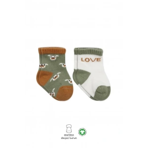 BFS   Bistyle Love Dog Penye Soket Çorap 2Li BS10118 Nil
