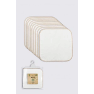 BFS   Bistyle Organik 28x28 10Lu Penye Mendil 90101 Ekru