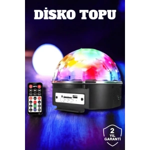 BFS Bluetooth ve Uzaktan Kumandalı Çok Renkli Masaüstü Disko Topu