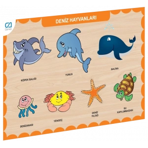BFS  CAAHS-3212 CA GAMES AHŞAP DENİZ HAYVANLARI BUL-TAK
