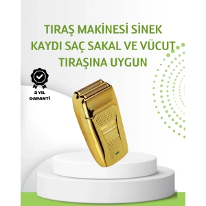 BFS Çift Başlık ve Favori Şekillendirme Özellikli Altın Renk Tıraş Makinesi