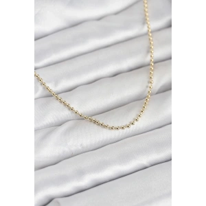 Mey İthalat® CM 14K Gold Renk Top Zincirli Model 60 cm Kadın Kolye