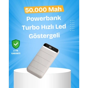 BFS Çoklu Cihaz Uyumlu LED Ekranlı 50000 mAh Powerbank