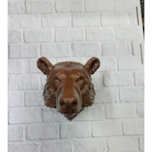 BFS Dekoratif Ayı Duvar Heykeli Asılabilir Hediyelik 25x19 cm