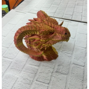 BFS Dekoratif Gold Ejderha Heykeli Koleksiyonluk Fantastik Tasarım