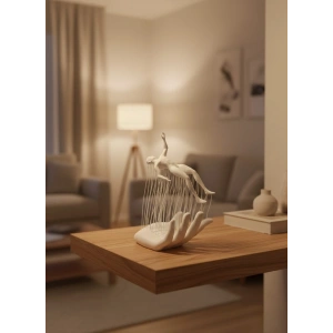 BFS El İnsan Figürü Beyaz Modern Soyut Tasarım Salon ve Ofis Dekorasyonu