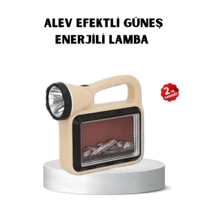 BFS Güneş Enerjili Alev Efektli Lamba COB Led Su Geçirmez Çok Fonksiyonlu
