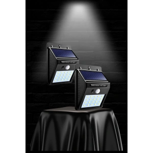 BFS Güneş Enerjili Sensörlü Duvar Lambası Bahçe Lamba Suya Dayanıklı Bahçe Aydınlatma