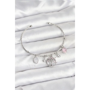 BFS Hayat Ağacı Charmlı Gümüş Renk Pirinç Kadın Bileklik