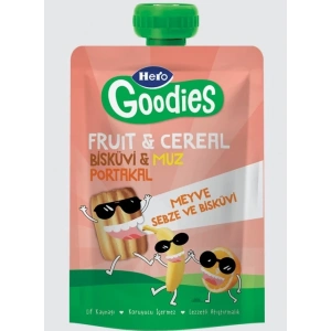 BFS  Hero Goodies Muz Portakal Bisküvi Havuç 100 Gr