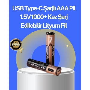 BFS Hızlı Şarj Teknolojili USB Şarjlı AAA Pil – 40 Dakikada Tam Şarj