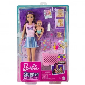 BFS   HJY33 Mavi Saçlı Skipper Bebek Bakıcısı  ve Oyun Seti