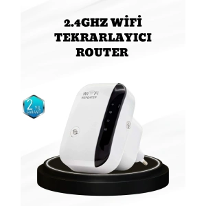 BFS Kablosuz İnternet Genişletici 2.4GHz WiFi Repeater Kolay Kurulumlu