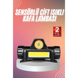 BFS Kafa Lambası Çalışma Işığı Kafa Feneri Şarjlı Mıknatıslı Fenerli