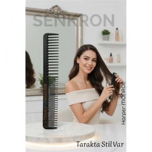 BFS Karbon Plastik Saç Kesim Tarağı – 17.2 cm, Kuaför ve Kişisel Kullanıma Uygun