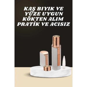 BFS KAŞ BIYIK VE YÜZ EPİLASYON ALETİ VE TİTREŞİMLİ YÜZ TEMİZLEME MASAJ ALETİ İKİLİ SET