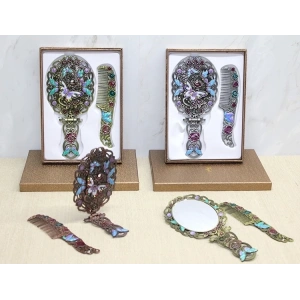 BFS Kelebek Katlanabilir Ayna Ve Tarak Seti Büyük Boy Alk4981