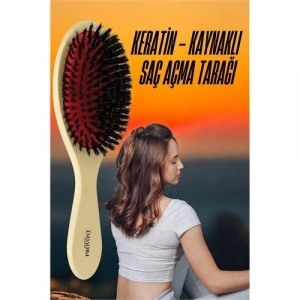 BFS  Keratin Mikro Kaynak Saç Açma Fırçası Sağlıklı Ahşap