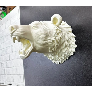 BFS Krem Ayı Figürü Duvar Süsü Asılabilir Hediyelik Dekoratif 25x19 cm