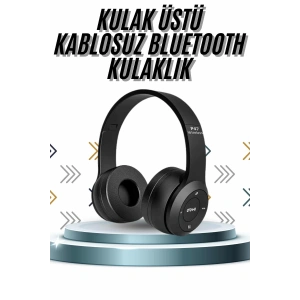 BFS Kulak Üstü Bluetooth Kulaklık Yüksek Ses Kaliteli Ayarlanabilir