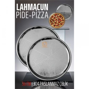 BFS Lahmacun Pizza Pide Pişirme Tepsisi 36 CM 2 li SET