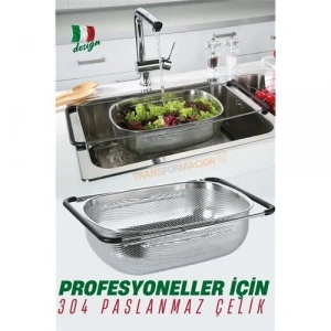 BFS Lavabo Süzgeci Ayarlanabilir Kevgir 304 Paslanmaz Çelik