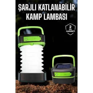 BFS Led Lamba Kamp Lambası Hafif Taşınabilir Şarj Süreli Akordeon El Fenerli