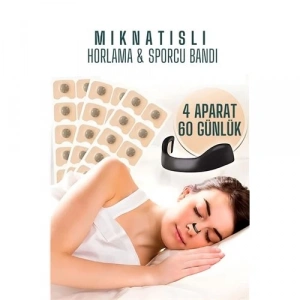 BFS  Manyetik Burun Bandı - 2 AYLIK Sporcu Burun Bandı - Horlama Önleyici Azaltıcı - 4 Farklı Boyut