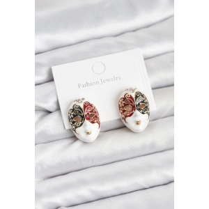 BFS Maske Model Pirinç Kadın Küpe