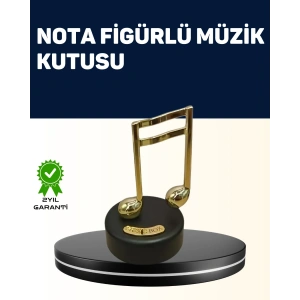BFS Melodious Music Altın Nota Figürlü Müzik Kutusu