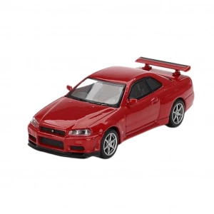 BFS   Mini Gt 1/64 Nissan Skyline GT-R(R34) V-SPEC Active Red