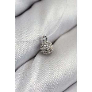 BFS Misineli Topcuk Model Gümüş Renk Hayalet Kolye