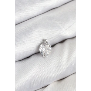 BFS Misineli Zirkon Taşlı Model Gümüş Renk Hayalet Kolye