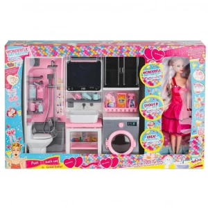 BFS   OYD-02393 Bebek ile Banyo Seti Oyun Zamanı -Oydaş Oyuncak