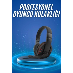 BFS Oyuncu Kulaklığı Kulak Üstü Kablolu Stereo Mikrofonlu Yumuşak Kulak Yastığı
