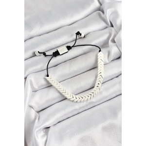 BFS Pirinç Asansörlü Beyaz Juju Kadın Bileklik