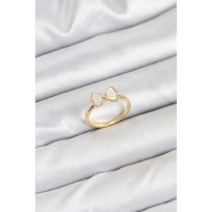 BFS Pirinç Gold Renk Fiyonk Model Kadın Yüzük